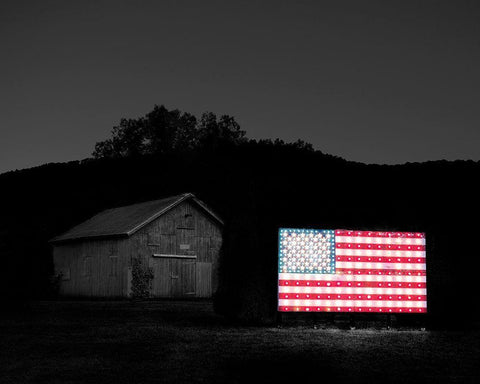 Flags of Our Farmers VI White Modern Wood Framed Art Print with Double Matting by McLoughlin, James