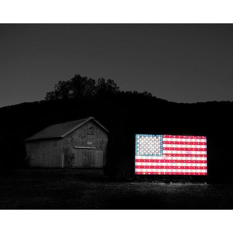 Flags of Our Farmers VI White Modern Wood Framed Art Print by McLoughlin, James