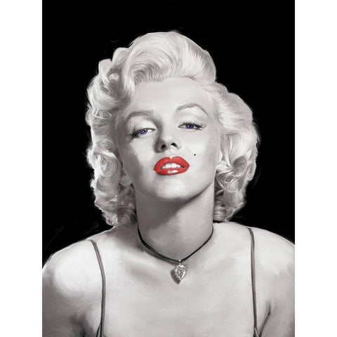 Look of Love Blue Eyes Black Modern Wood Framed Art Print with Double Matting by Michaels, Jerry