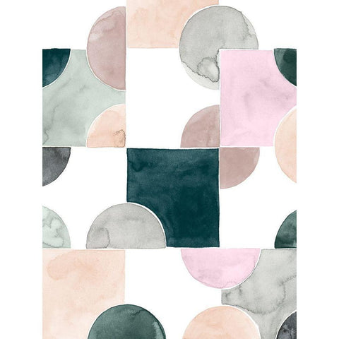 Muted Mystery I Black Modern Wood Framed Art Print by Popp, Grace