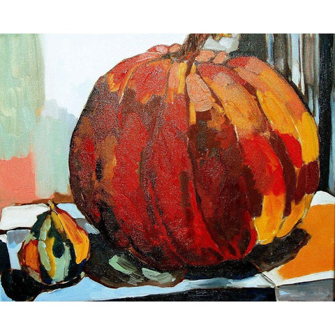 Pumpkin Still Life I Gold Ornate Wood Framed Art Print with Double Matting by Ferrell, Erin McGee