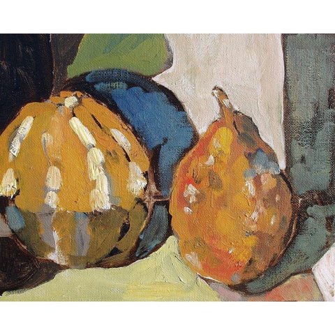 Pumpkin Still Life II Black Modern Wood Framed Art Print by Ferrell, Erin McGee