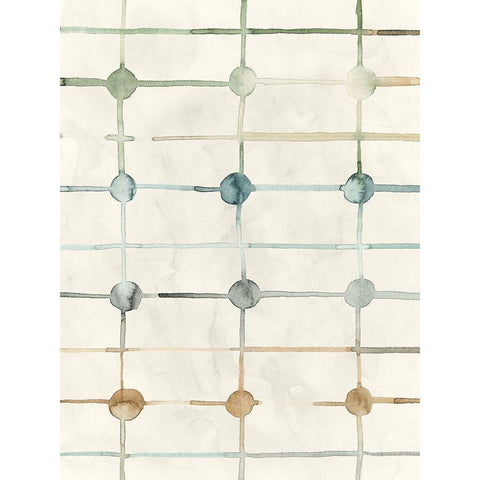 Simple Connections I White Modern Wood Framed Art Print by Popp, Grace