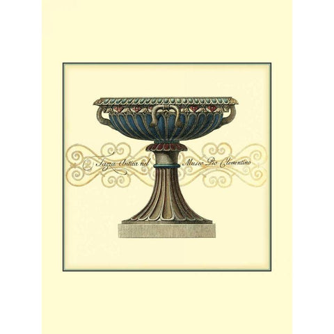 Antica Clementino Urna I Gold Ornate Wood Framed Art Print with Double Matting by Vision Studio
