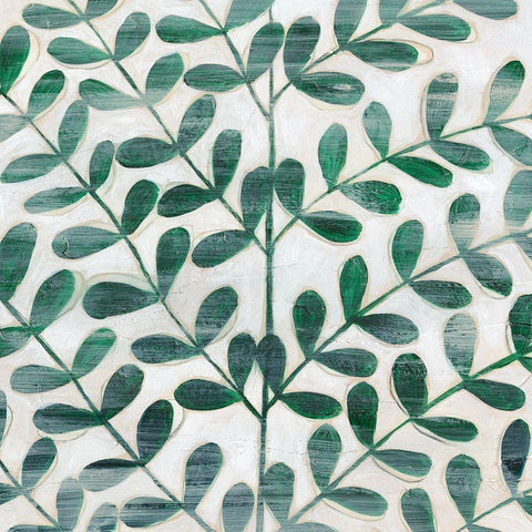 Emerald Palm I Black Modern Wood Framed Art Print by Popp, Grace