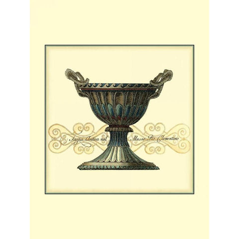 Antica Clementino Urna III Gold Ornate Wood Framed Art Print with Double Matting by Vision Studio