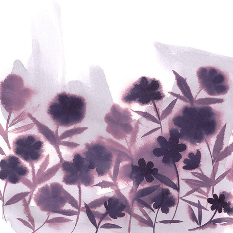 Ultra Violets II Black Ornate Wood Framed Art Print with Double Matting by Popp, Grace