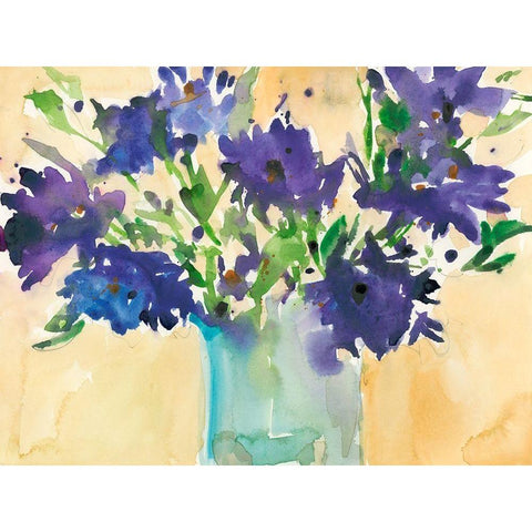 Floral Wild Thing II White Modern Wood Framed Art Print by Dixon, Samuel