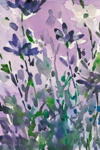 Garden Moment I Black Ornate Wood Framed Art Print with Double Matting by Dixon, Samuel