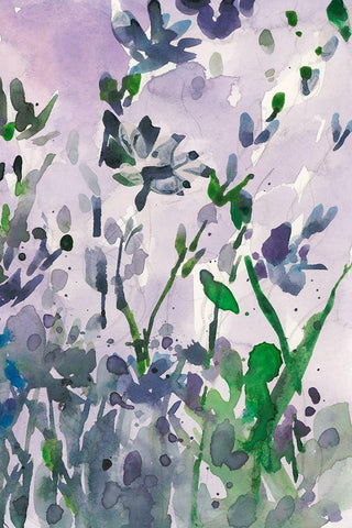 Garden Moment II Black Ornate Wood Framed Art Print with Double Matting by Dixon, Samuel