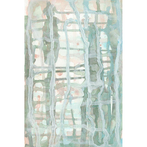 Lattice Memory II Black Modern Wood Framed Art Print by Stramel, Renee W.