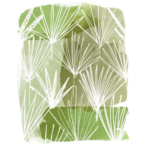 Patch Palms II White Modern Wood Framed Art Print by Popp, Grace