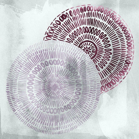 Berry Mandalas II White Modern Wood Framed Art Print by Popp, Grace