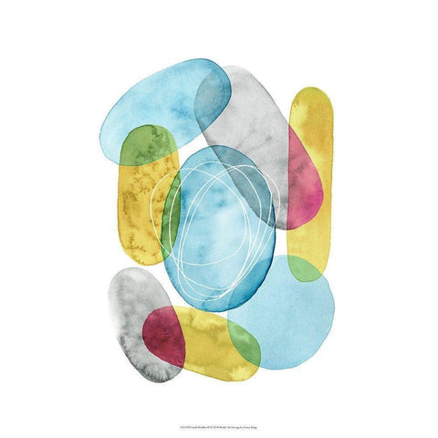 Sunlit Pebbles II Black Modern Wood Framed Art Print by Popp, Grace