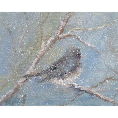 Chance of Snow II Gold Ornate Wood Framed Art Print with Double Matting by Wendling, Marilyn