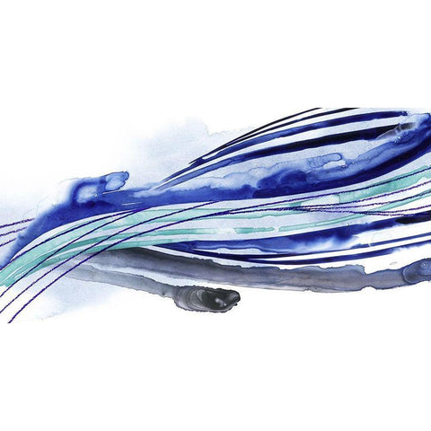 Wave Surge I White Modern Wood Framed Art Print by Popp, Grace