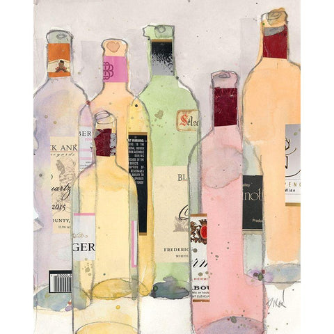 Moscato and the Others I Black Modern Wood Framed Art Print with Double Matting by Dixon, Samuel