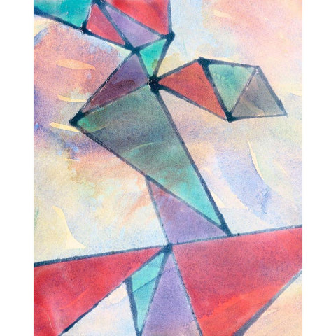 Lucent Shards I Gold Ornate Wood Framed Art Print with Double Matting by Douglas, Jamie
