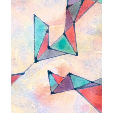 Lucent Shards II Gold Ornate Wood Framed Art Print with Double Matting by Douglas, Jamie
