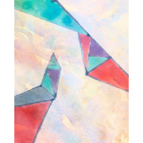 Lucent Shards III Black Modern Wood Framed Art Print with Double Matting by Douglas, Jamie