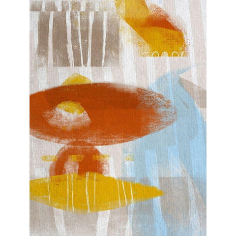 Calder I White Modern Wood Framed Art Print by Deans, Karen