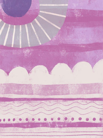 Pink Dream I Black Ornate Wood Framed Art Print with Double Matting by Deans, Karen