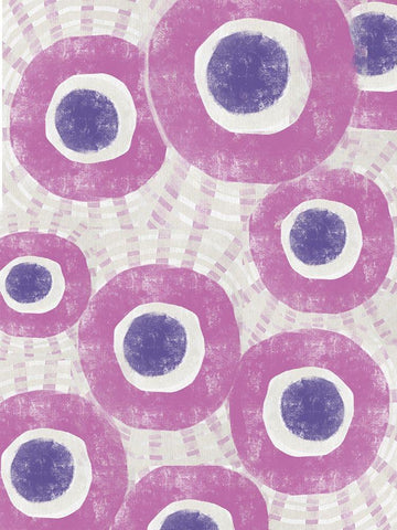 Pink Dream IV White Modern Wood Framed Art Print with Double Matting by Deans, Karen