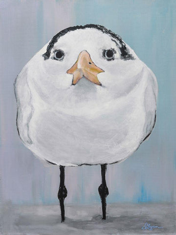 Nope White Modern Wood Framed Art Print with Double Matting by Roll, Dlynn