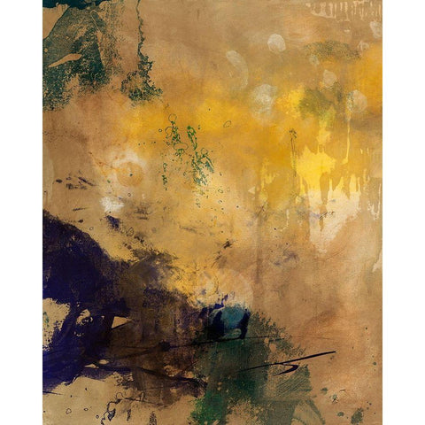Amber Haze II Gold Ornate Wood Framed Art Print with Double Matting by Jasper, Sisa