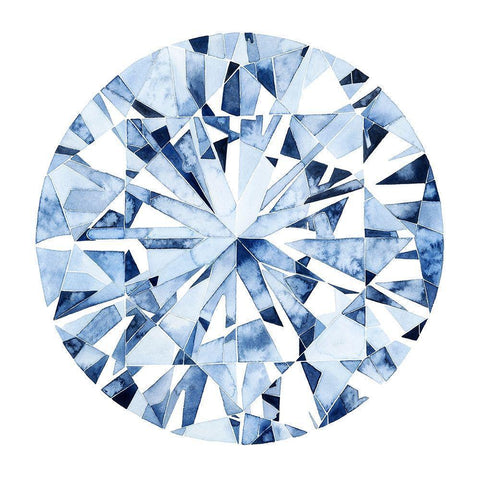 Diamond Drops I Black Modern Wood Framed Art Print by Popp, Grace