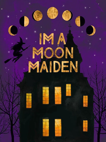 Hallows Eve II White Modern Wood Framed Art Print with Double Matting by Popp, Grace