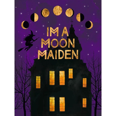 Hallows Eve II Black Modern Wood Framed Art Print with Double Matting by Popp, Grace