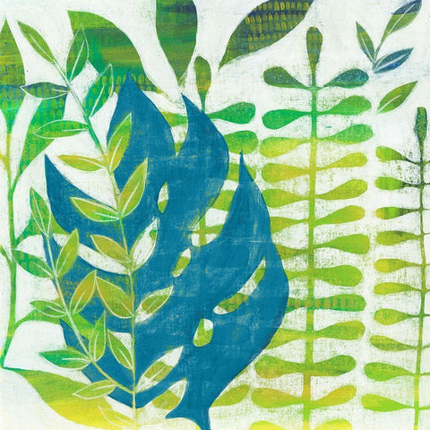 Emerald Amazon I Gold Ornate Wood Framed Art Print with Double Matting by Popp, Grace