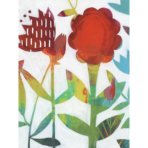 Vibrancy I Black Modern Wood Framed Art Print with Double Matting by Popp, Grace