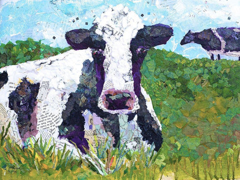 Two Muse II Black Ornate Wood Framed Art Print with Double Matting by St. Hilaire, Elizabeth