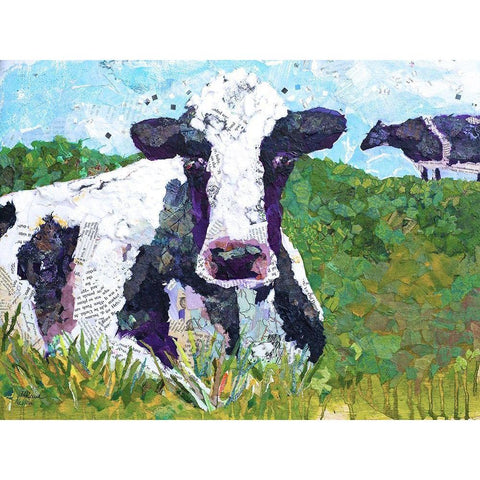 Two Muse II White Modern Wood Framed Art Print by St. Hilaire, Elizabeth