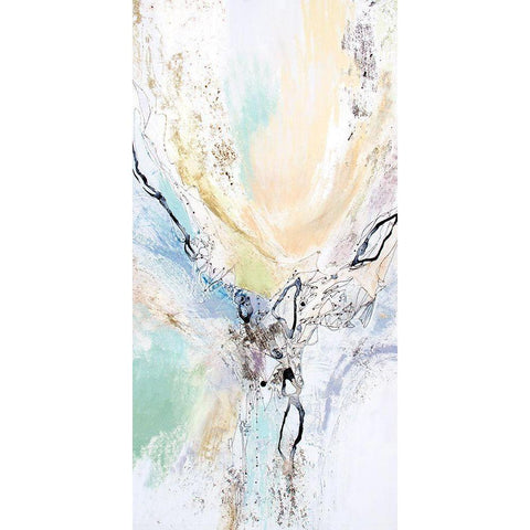 Seafoam Neutral I Gold Ornate Wood Framed Art Print with Double Matting by Gardner, Jennifer