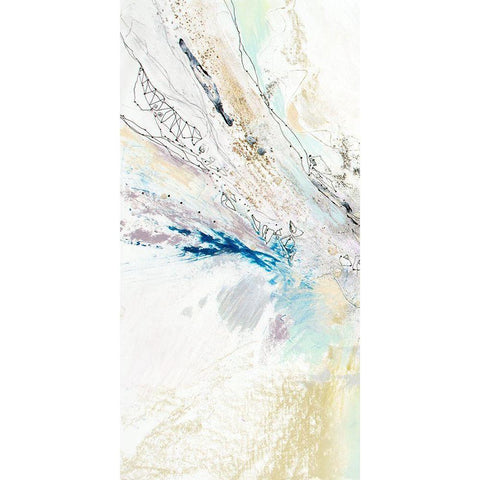 Seafoam Neutral II White Modern Wood Framed Art Print by Gardner, Jennifer