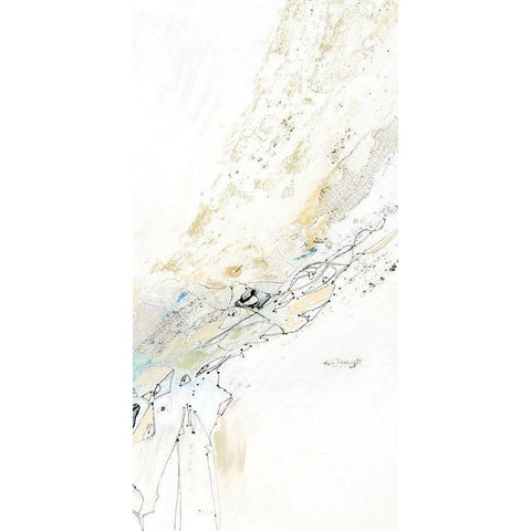 Seafoam Neutral IV Gold Ornate Wood Framed Art Print with Double Matting by Gardner, Jennifer