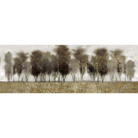 Gilded Treeline Gold Ornate Wood Framed Art Print with Double Matting by Studio W