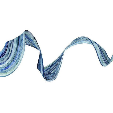 Blue Rush I Black Modern Wood Framed Art Print by Popp, Grace