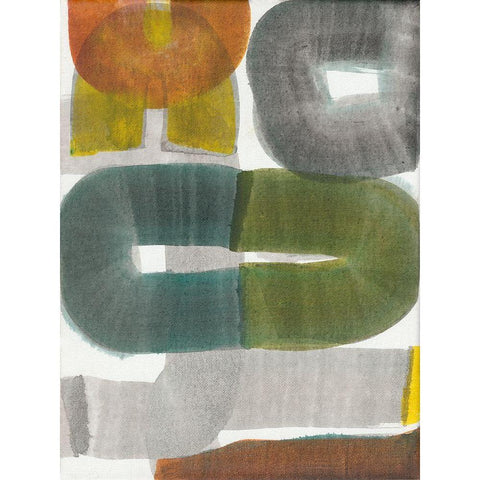 Geode Abstraction I Black Modern Wood Framed Art Print by Fuchs, Jodi
