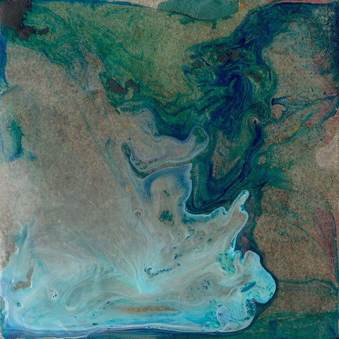 Barrier Island I Black Modern Wood Framed Art Print by Ludwig, Alicia