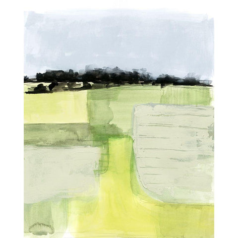 Pale Vista I Gold Ornate Wood Framed Art Print with Double Matting by Borges, Victoria