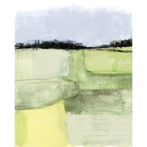 Pale Vista II Gold Ornate Wood Framed Art Print with Double Matting by Borges, Victoria