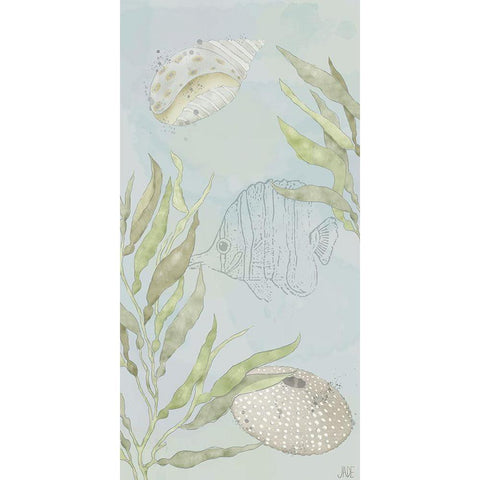 Water Gardens II White Modern Wood Framed Art Print by Reynolds, Jade