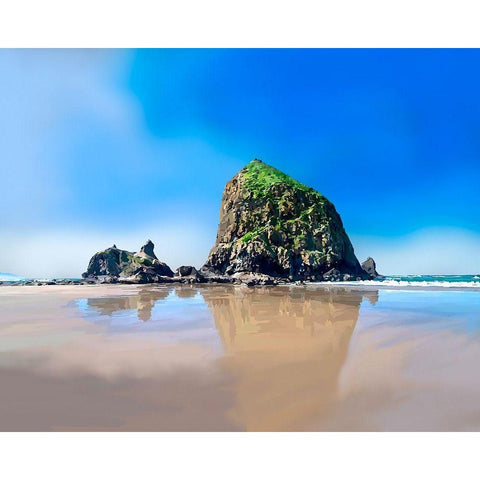 Oregon Coast I White Modern Wood Framed Art Print by Kalina, Emily