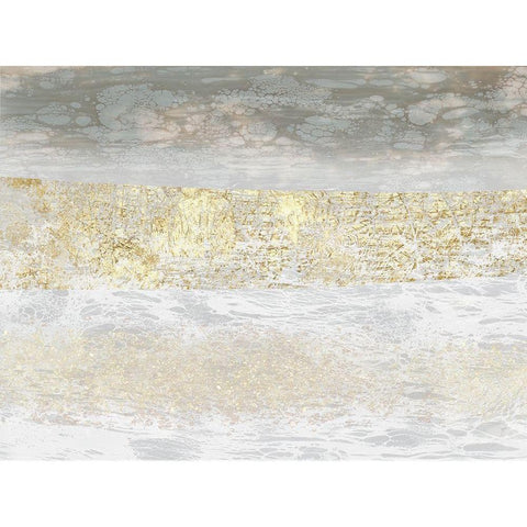 Gilded Textures II Gold Ornate Wood Framed Art Print with Double Matting by Goldberger, Jennifer