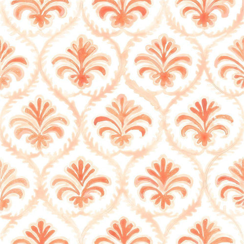 Bohemian Textile VII White Modern Wood Framed Art Print with Double Matting by Vess, June Erica