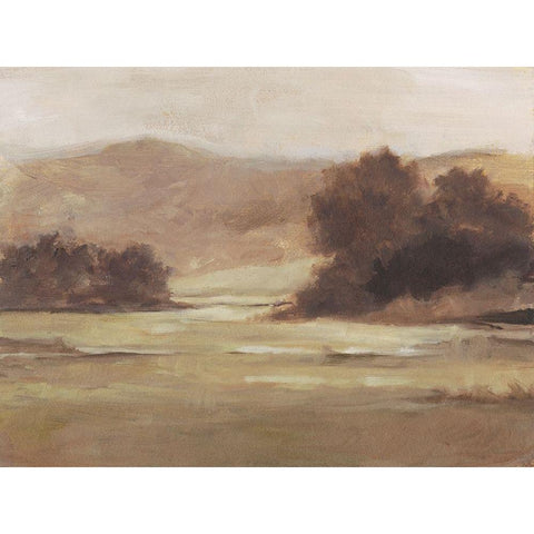 Muted Landscape I Gold Ornate Wood Framed Art Print with Double Matting by Harper, Ethan